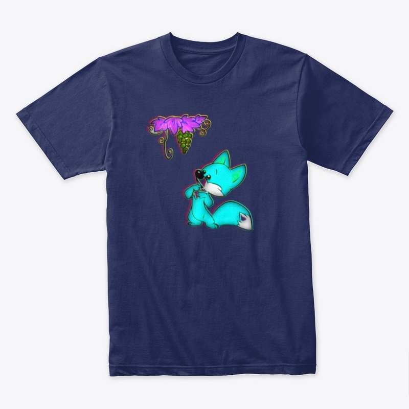 Fox and  grapic tree t shirt design. 
