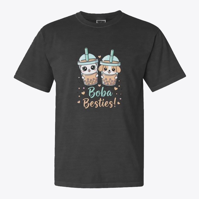 Boba Besties Milo & Bo Cute Kawaii Tee