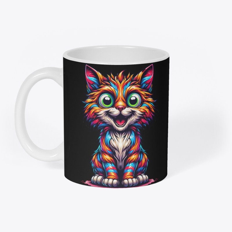 Psychedelic cat  