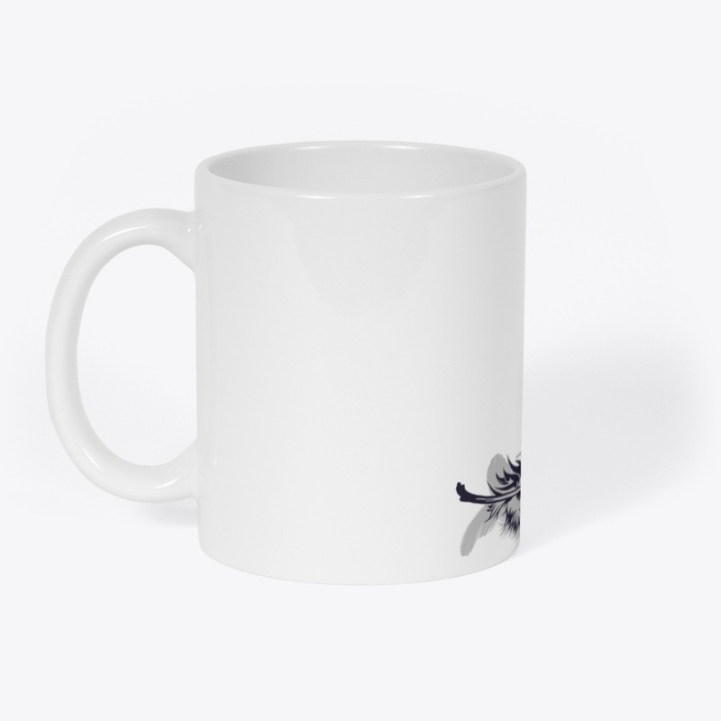 Black and white feather