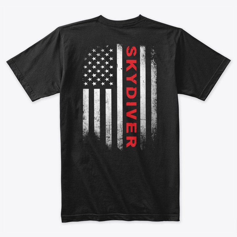 Skydiving US Flag Shirt