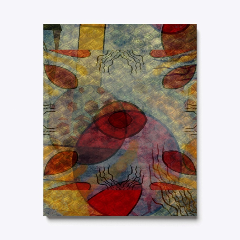 Fall Colors Circular Pattern Abstract 