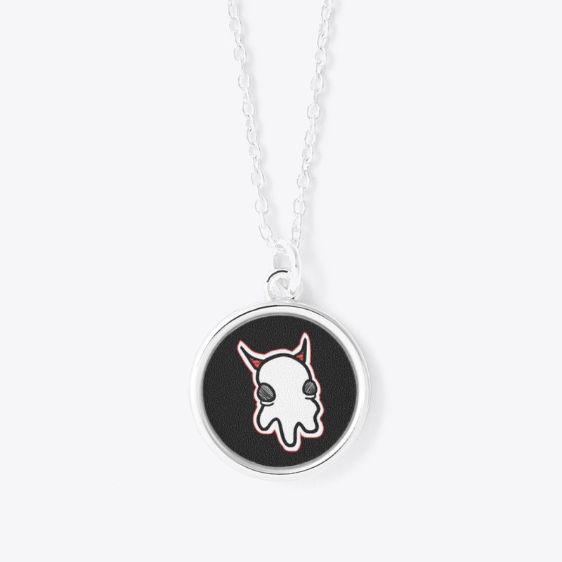 Cute Ghost With Horns