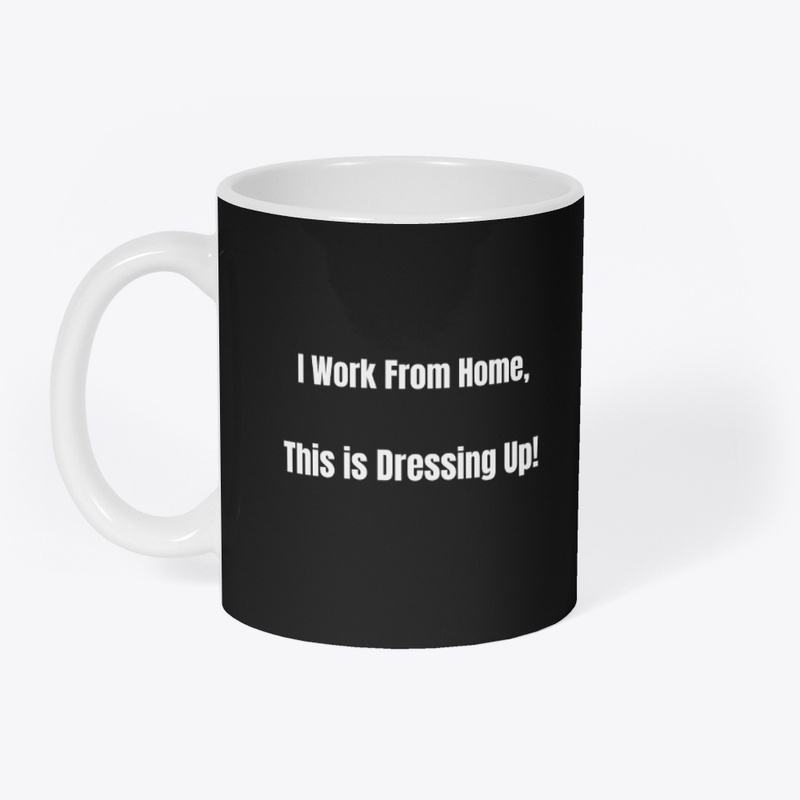 I Work From Home - White Print
