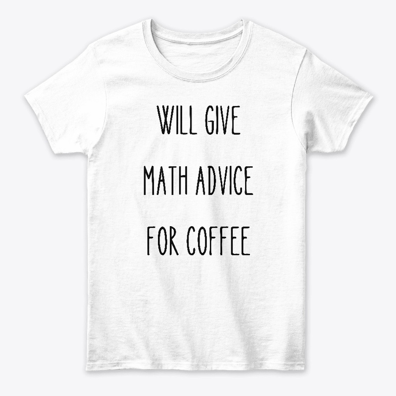 Math advice for coffee. Light colors