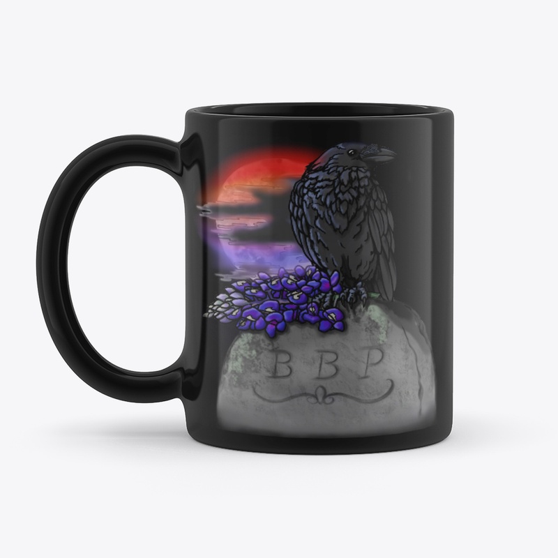 Blue Bonnet Plague Raven and Moon