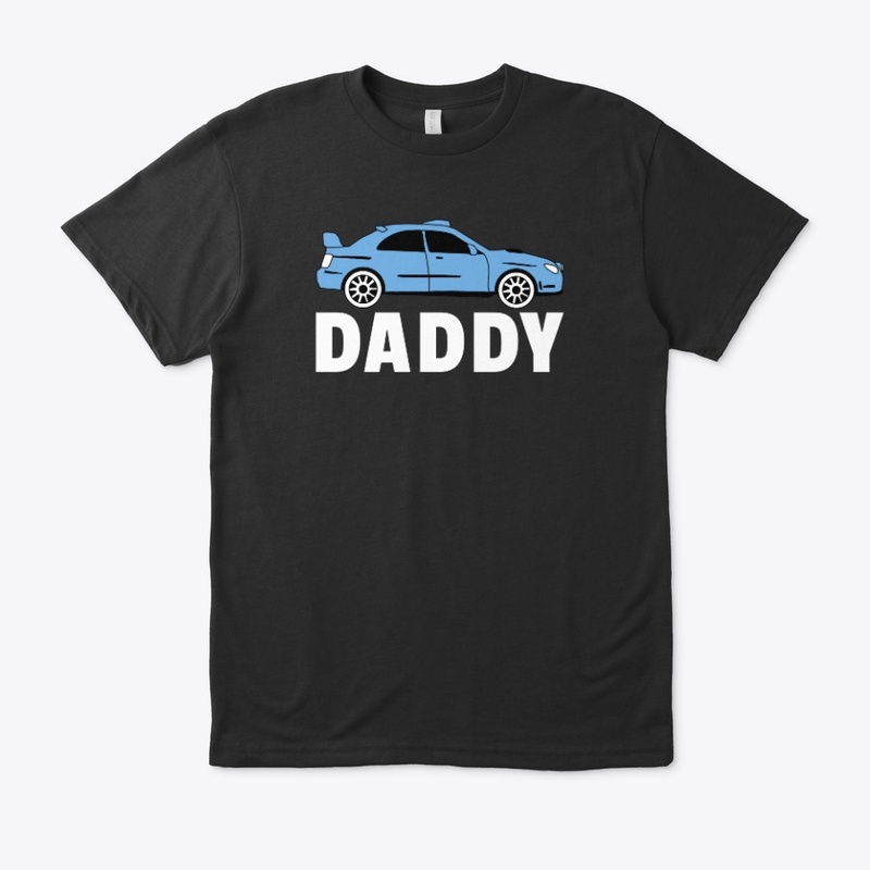 Daddy with Rally car