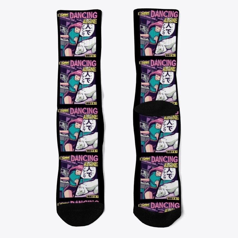 Anime Vaporwave Dancing Girl