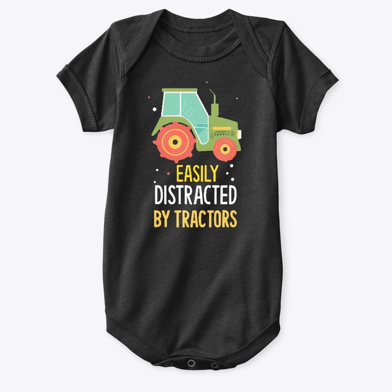 Easily Distracted By Tractors Tee