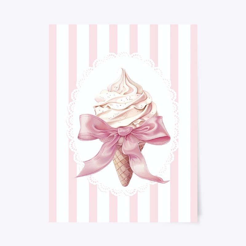 Pink Bow with Vilina Ice Cream