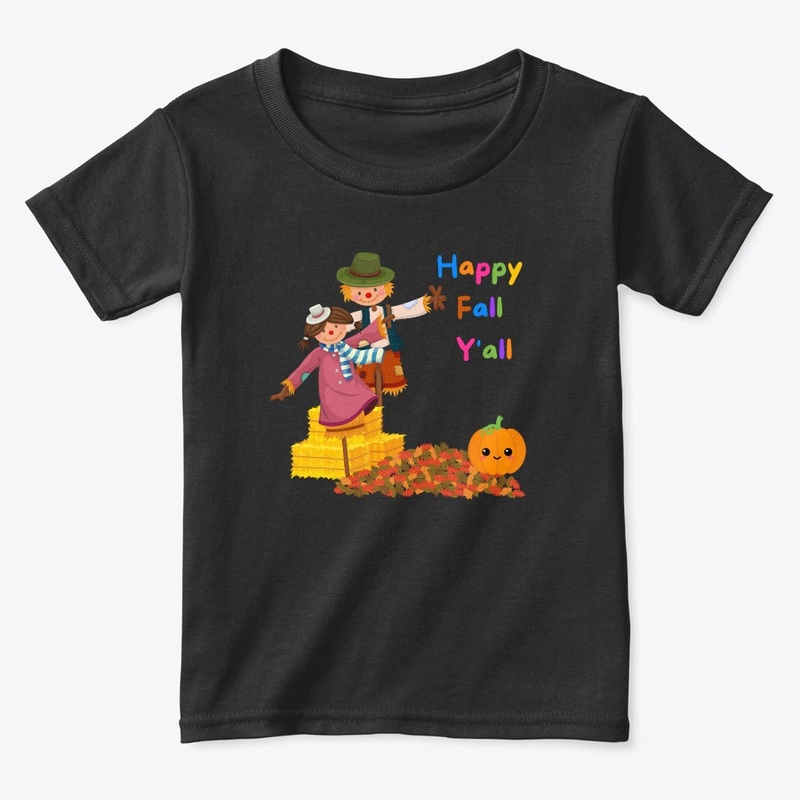 Happy Fall Y'all with Scarecrows