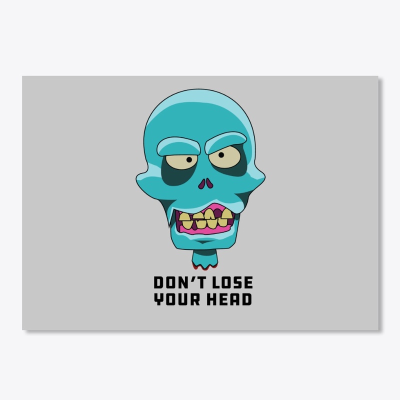 Funny Severed Zombie Head