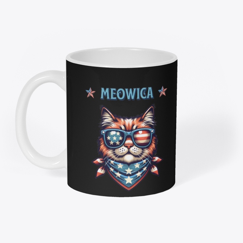 Stars Stripes Feline: Proud American Cat