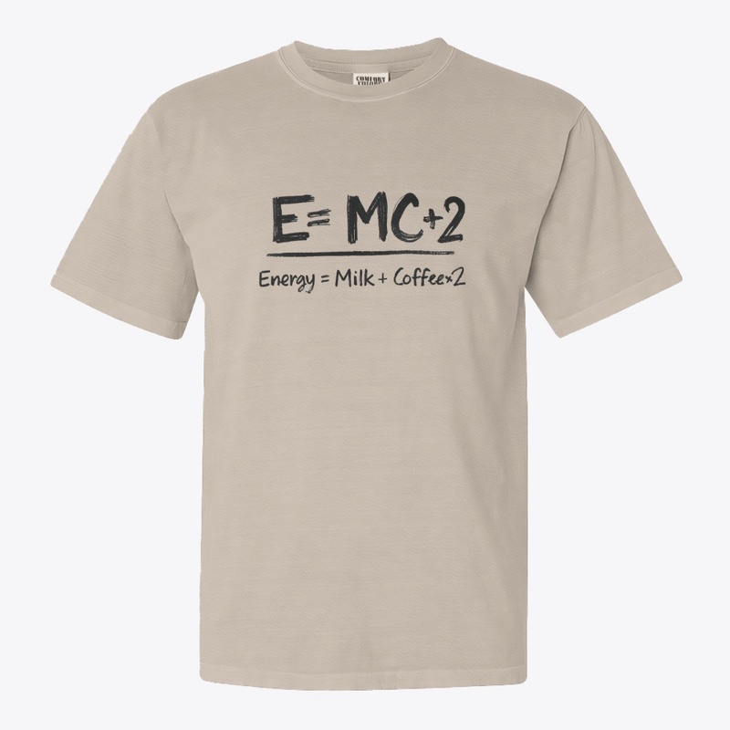 E=MC+2 Energy = Milk + Coffee x2.
