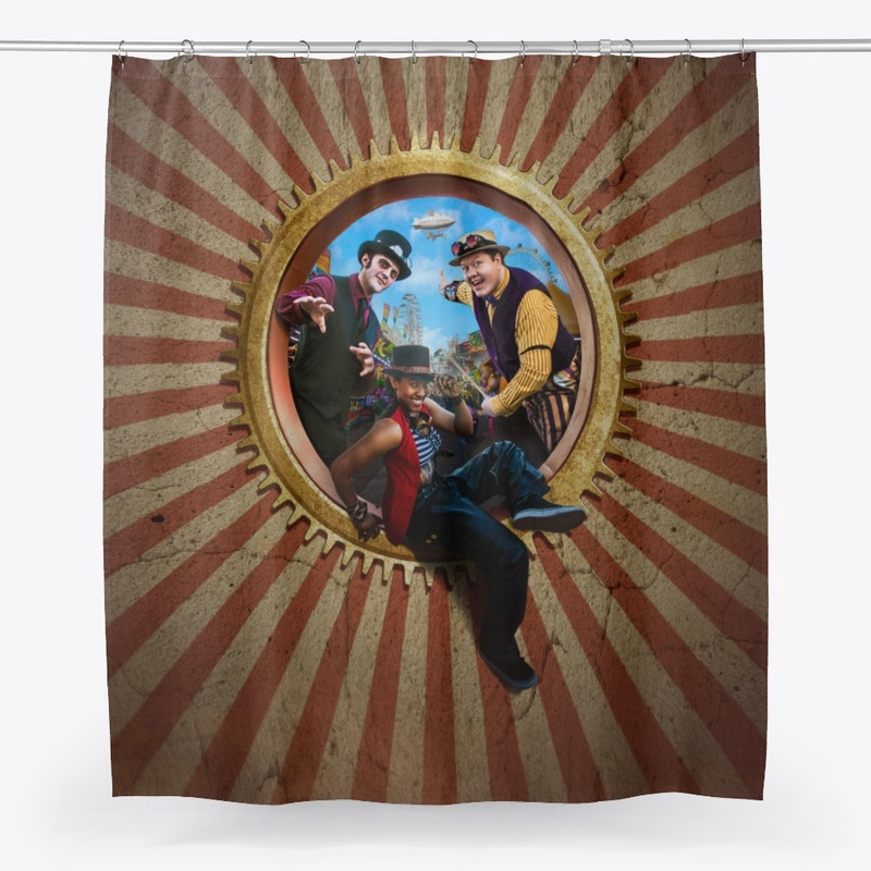 Carnival of Clockwork Shower Curtain