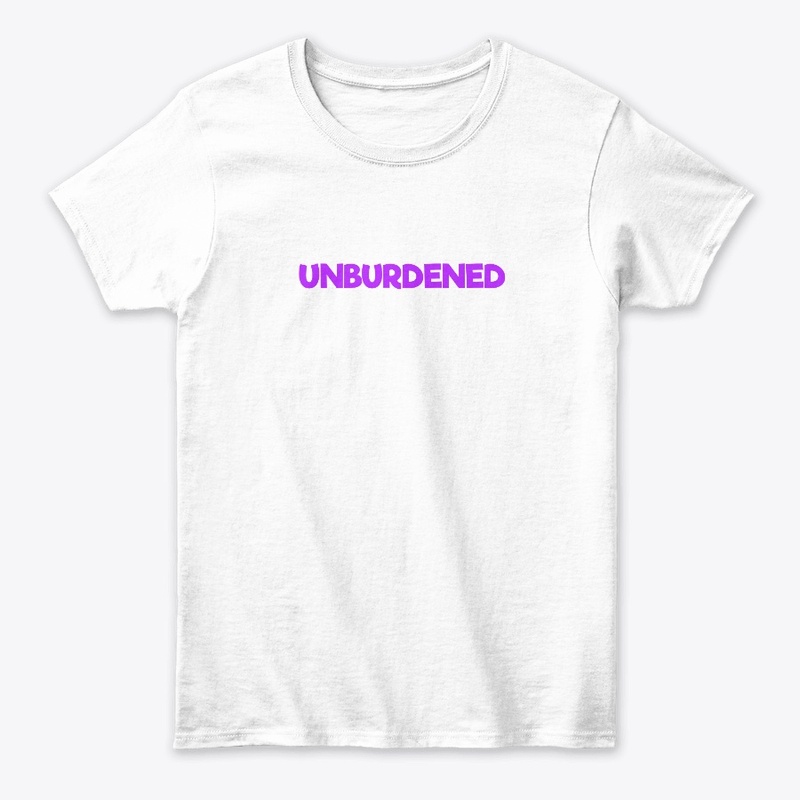 Unburdened - purple text
