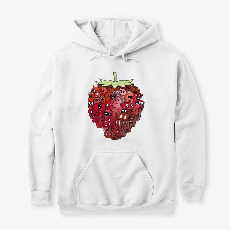 S&I: Strawberry doodle design (color)