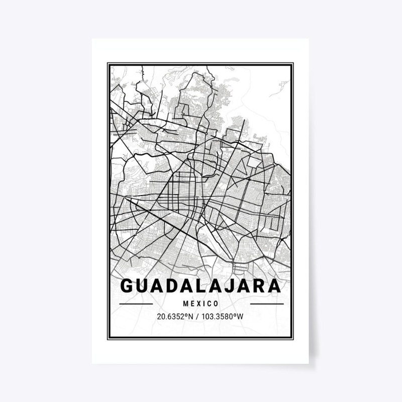 Guadalajara Light City Map