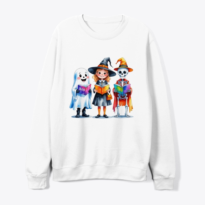 Ghost, Witch, and Skeleton Reading Books