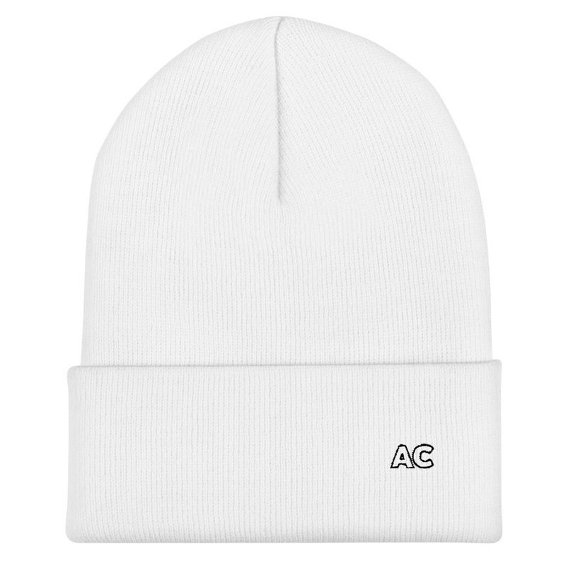 AC White Beanie — Basic