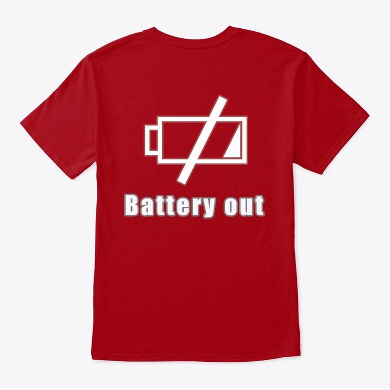 battery out logo tee.