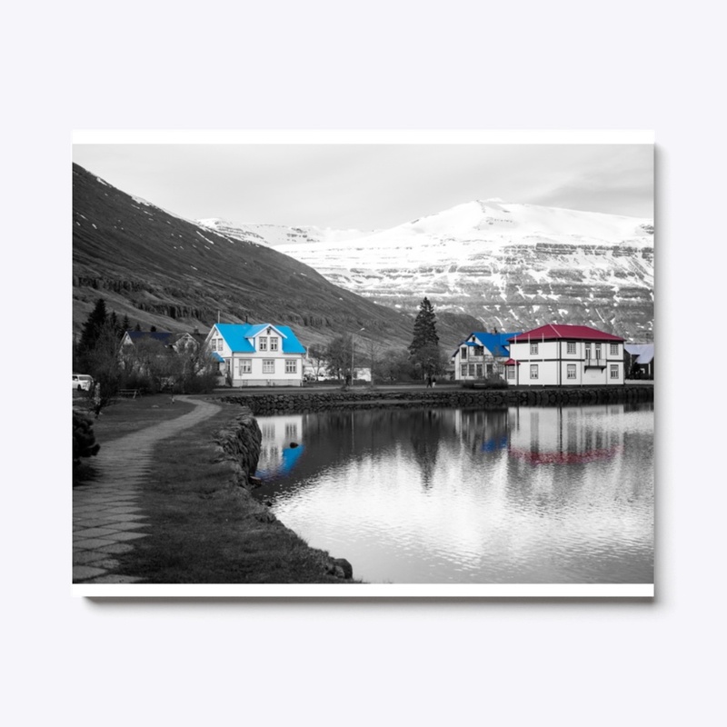 Iceland - Seydisfjordur (B/W)
