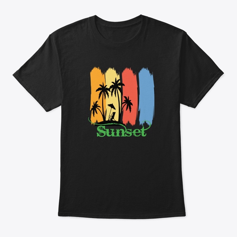 sunset t shirt design