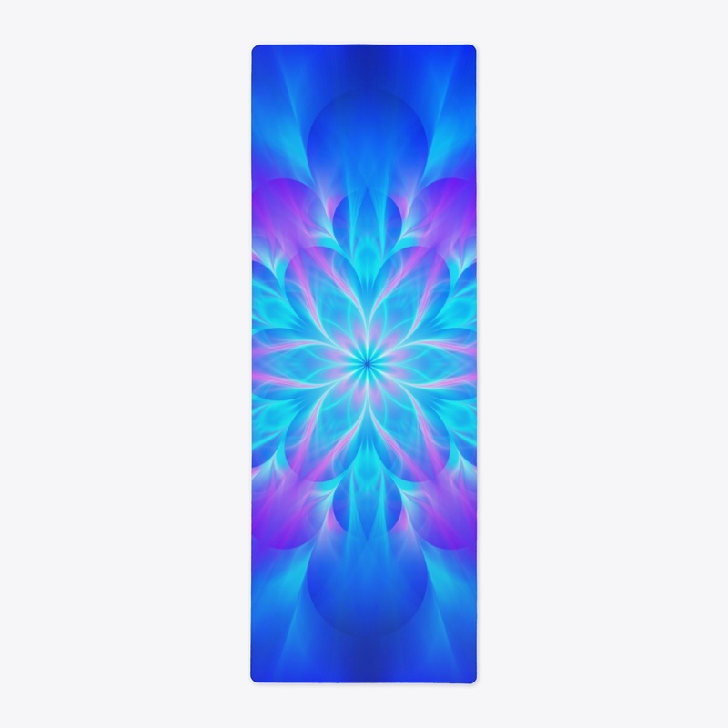 Blue and Pink Mandala Yoga Mat