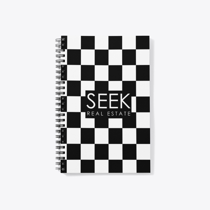 SEEK Logo Checkered Notebook