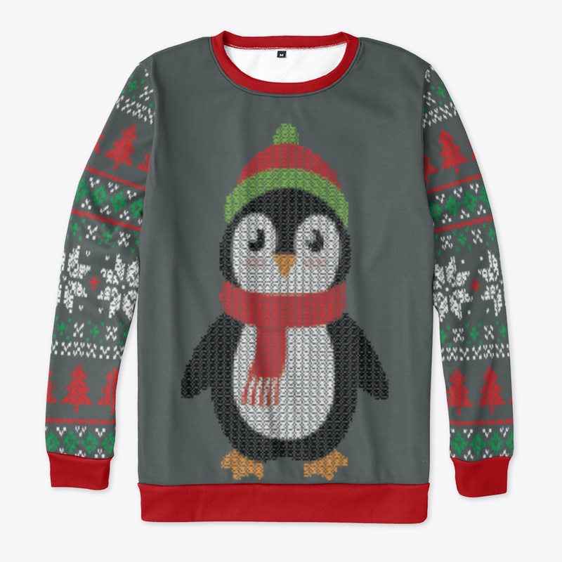 Winter Penguin Ugly Sweater
