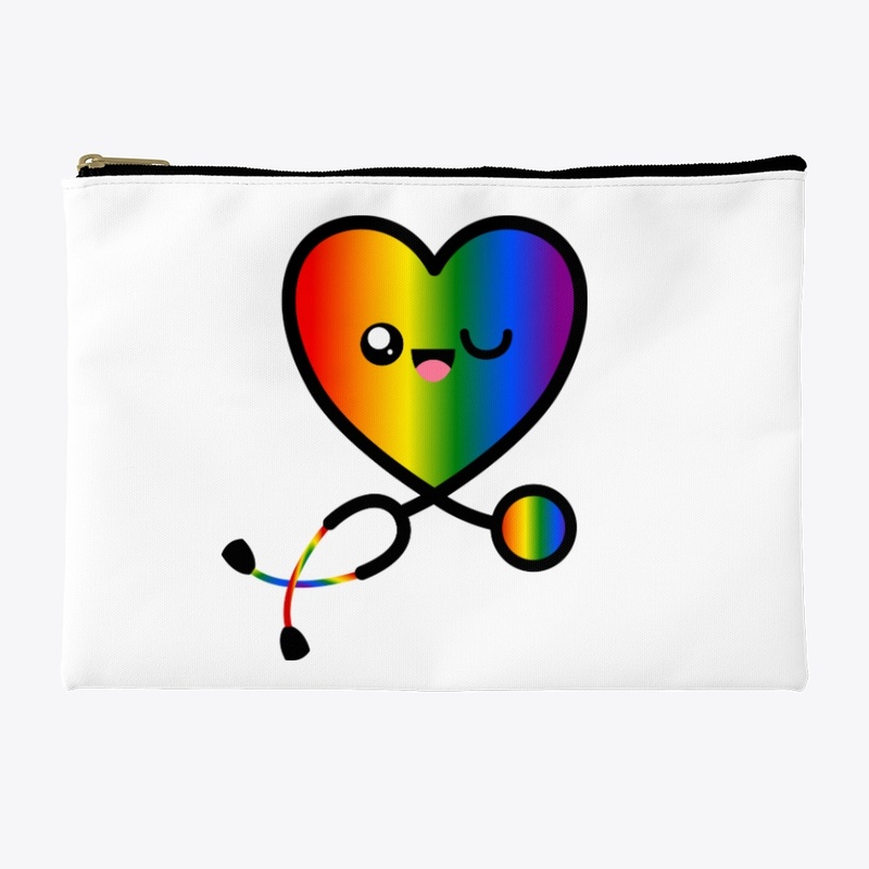 Stethoscope Heart Emoji Rainbow 3