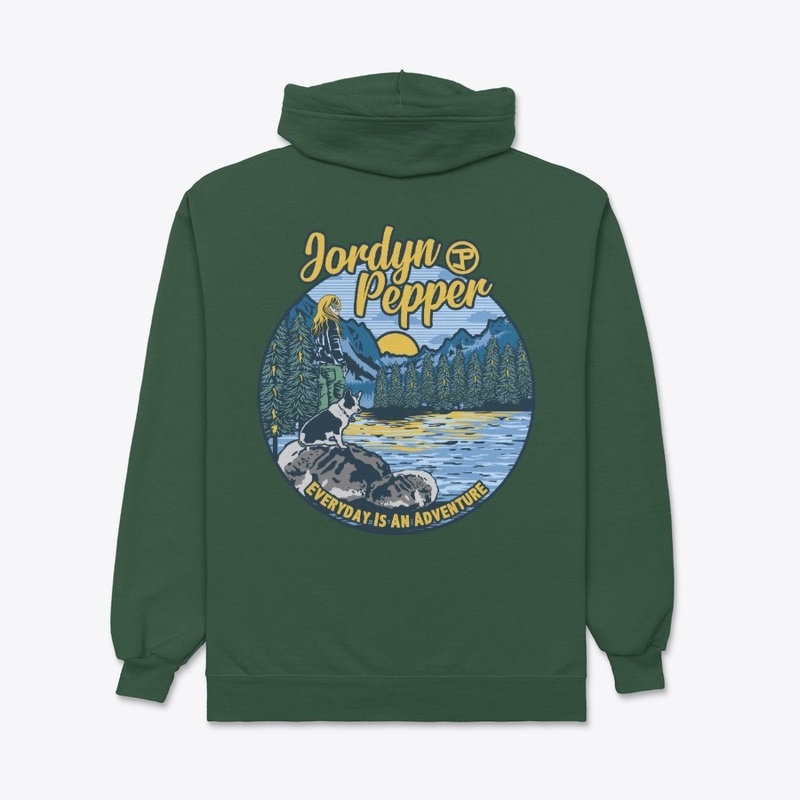  Everyday Is An Adventure Zip-Up Hoodie 