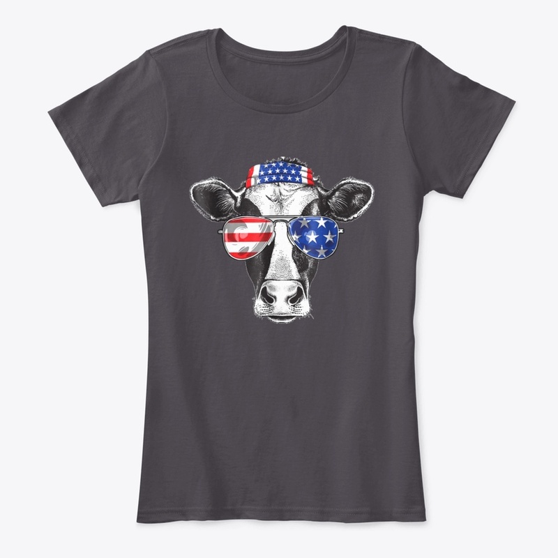 Vintage Patriot Cow Tshirt