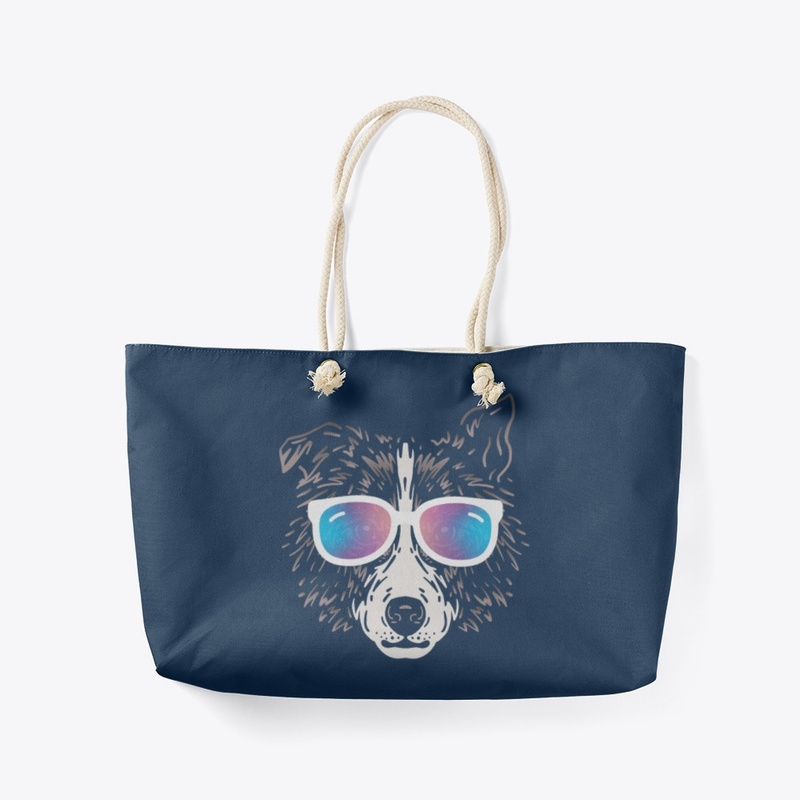 Cute Dog in Sunglasses (Colored+sg04)