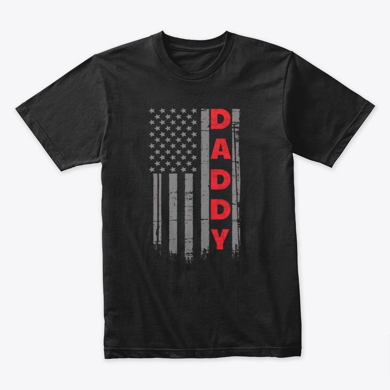 USA Flag Daddy Patriotic Dad T-Shirt