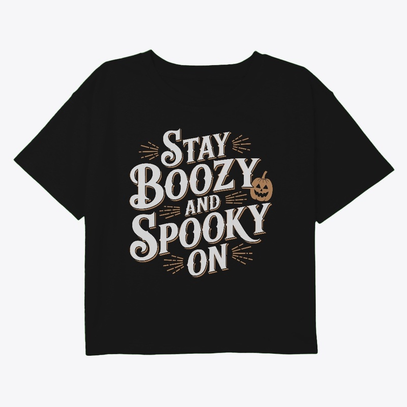 Spooky On Halloween T-Shirt Design.