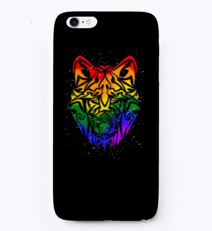 Dog  wolf rainbow pride stardust shirt