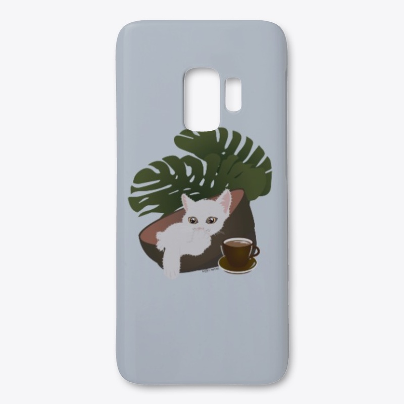 White Cat Coffee and her Montera Plant