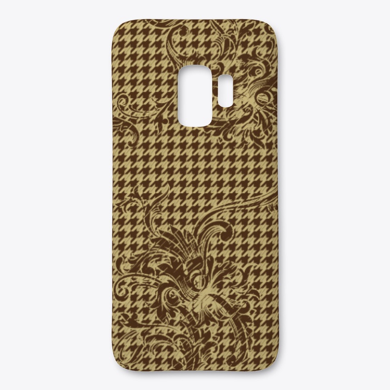Houndstooth colored ornamental case