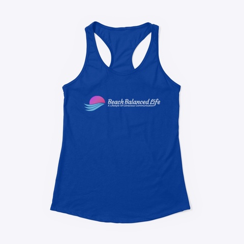 Beach Balanced Life Apparel  Royal T-Shirt Front