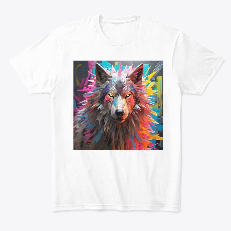 Vibrant Wolf Spirit