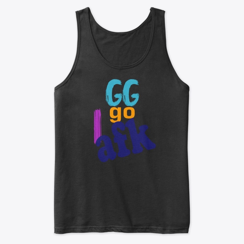 T-shirt with GG I GO AFK message