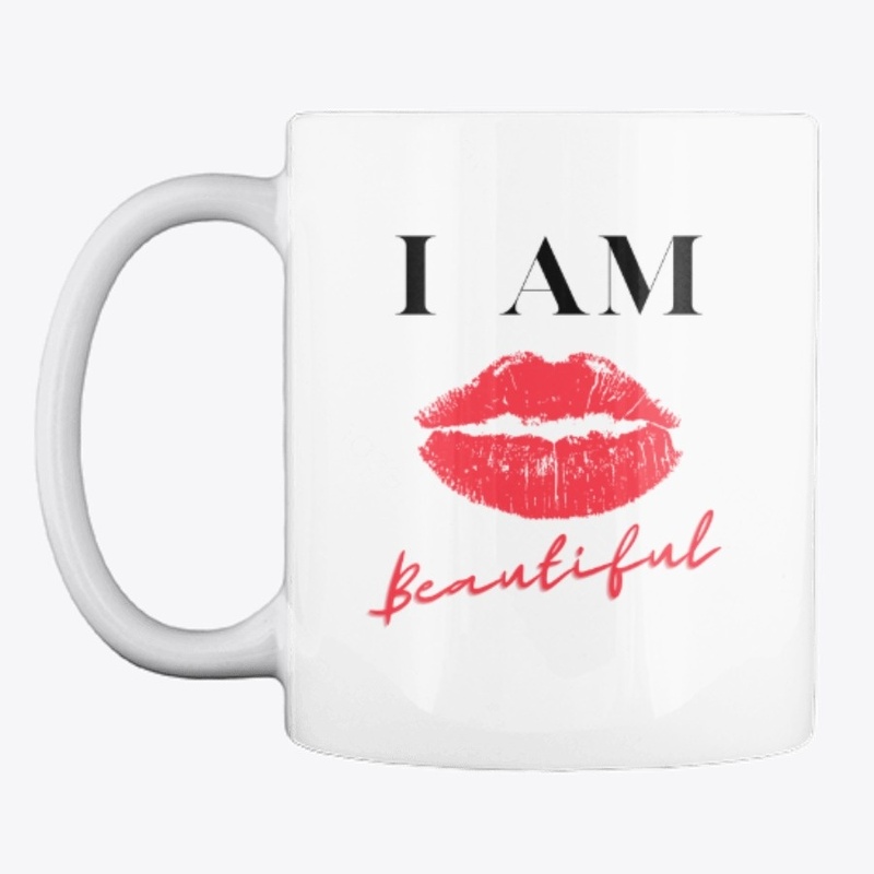 I Am Beautiful Lips Design 