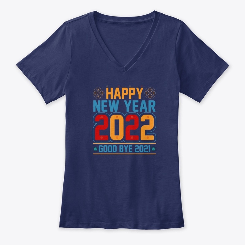 Happy New Year 2022  T Shirt Design