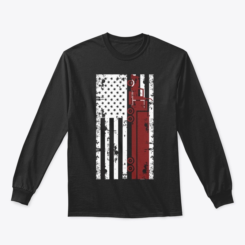 American Flag Truck Driver Male
