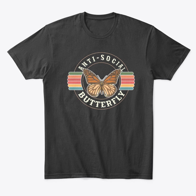 Anti-Social Retro Butterfly T-Shirt