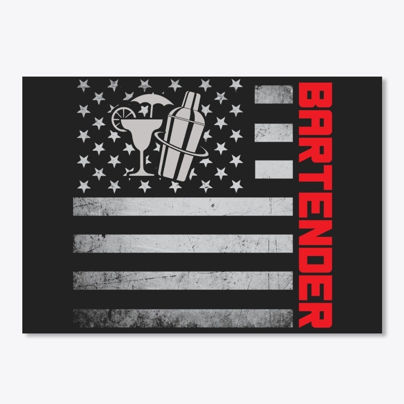 Bartender US Flag