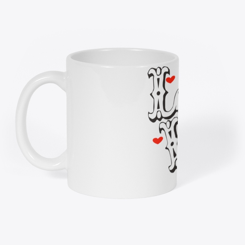 Love Heart Letter Print T Shirt