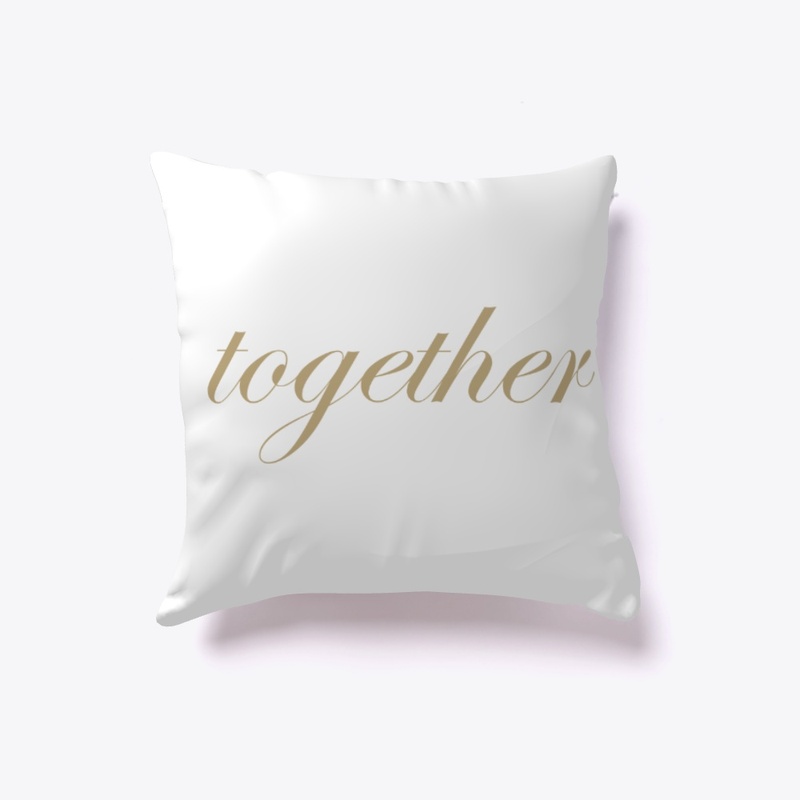 Conversation Pillow - "together"