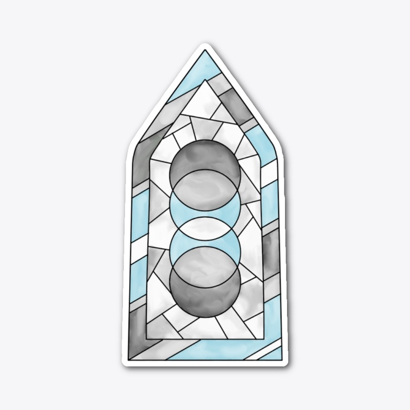 Stained Glass Demiboy Window